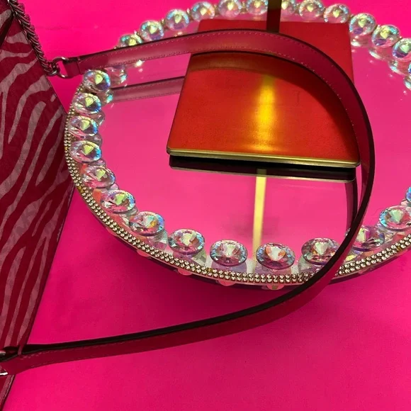 Michael Kors Pink Zebra Crossbody Bag - Picture 16 of 16